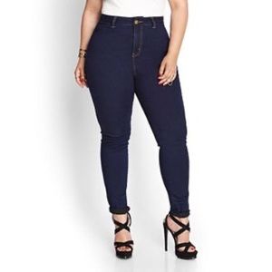 Dark blue Forever 21 plus Jeggins